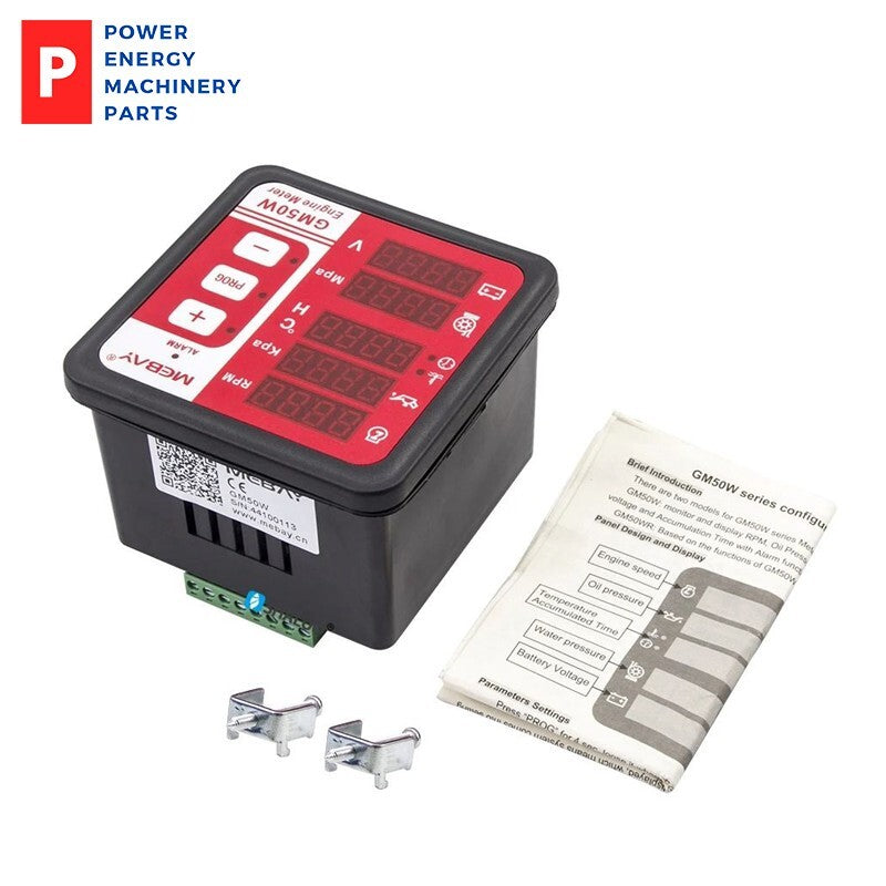 Original GM50W Water Pump Engine Digital Meter Gauge Multi Function Display PEMP