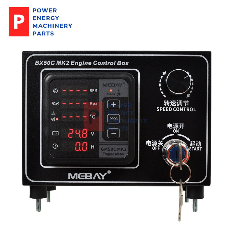 Original Mebay BX50C MK2 Engine Control Box 5 Screen Led CAN J1939 Engine Monitor Panel