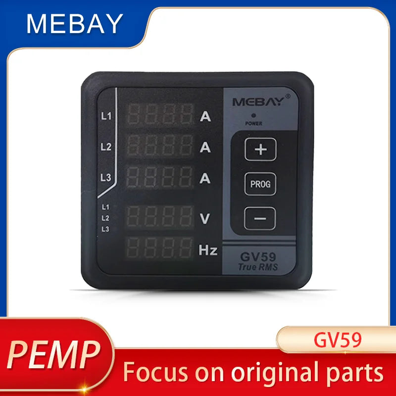 Medidor digital multifuncional para generador Mebay GV59, medidor digital con caja de control diésel original