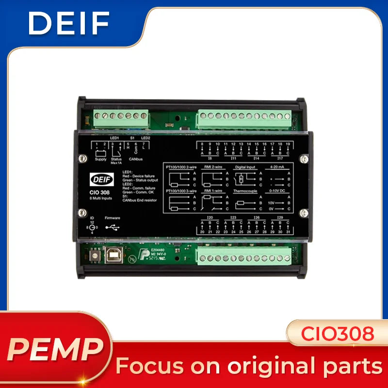 CIO308 CAN bus-based I/O module Genuine DEIF genset controllers CIO 308