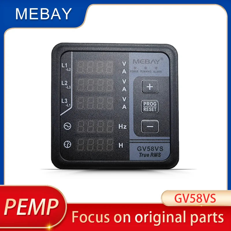 GV58VS Mebay Generator Parts Multifunctional Digital Meter With Protection Function Current&Voltage Test For Three-phase
