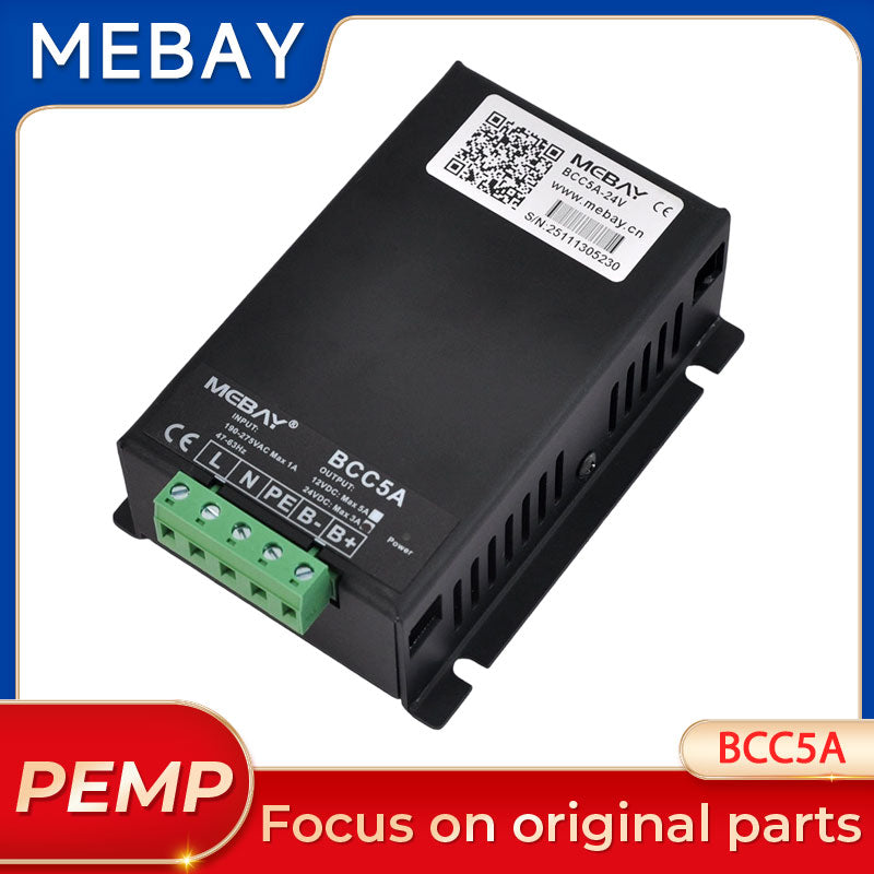 Original Mebay BCC5A 24V 3A 2-Stage Lead-Acid Battery Float Charger For Diesel Genset Starter Battery