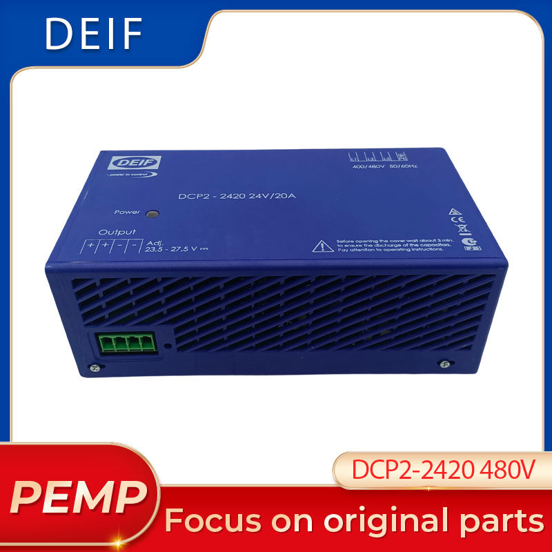 Original DEIF DCP2-2420 24V 20A 400/480V Switch Mode Battery Charger DC Power Supply