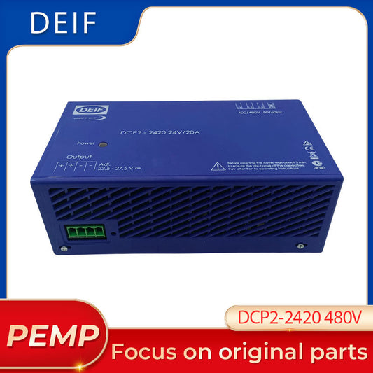 Original DEIF DCP2-2420 24V 20A 400/480V Switch Mode Battery Charger DC Power Supply