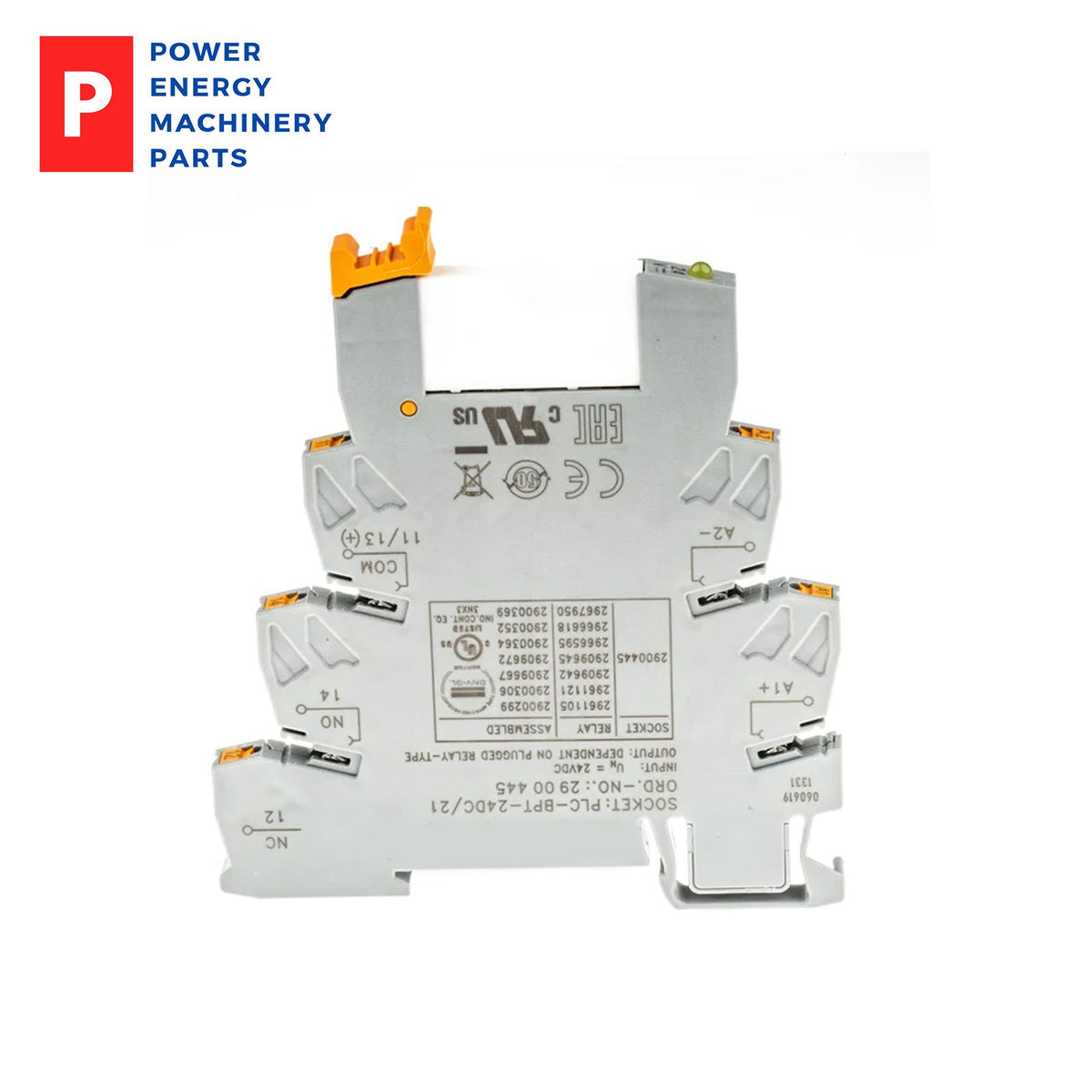 Original Phoenix Contact Relay Kit 2961105 / 2900445 / 2900299 24VDC 6A PLC Plug-in Relay & DIN Rail Base