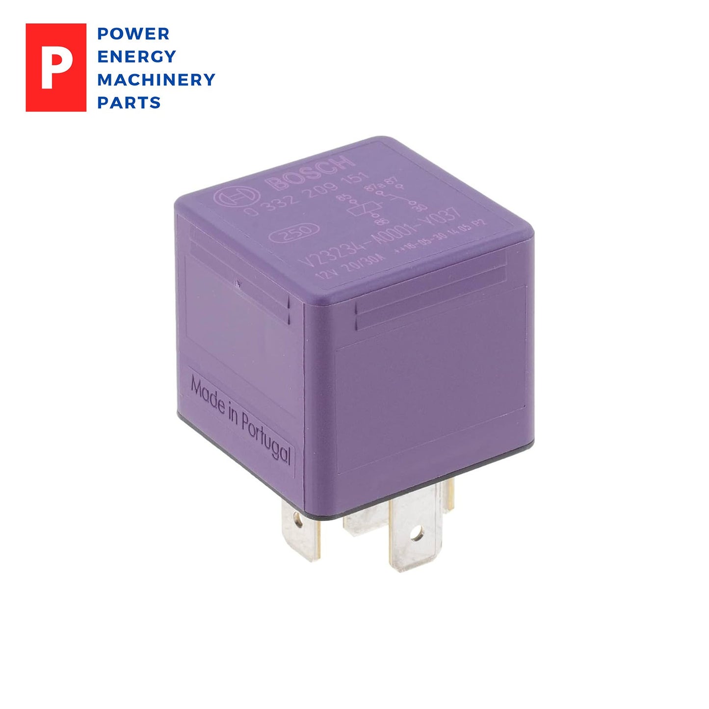 Original Bosch 0332209151 12V 20/30A 5 Pin Mini Changeover Relay 1Pcs