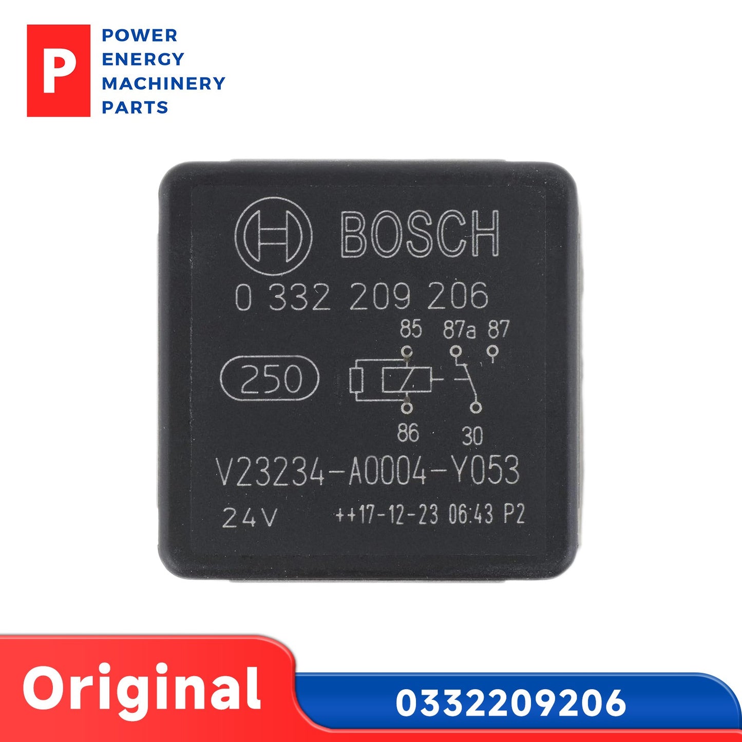Original Bosch 0332209206 V23234-A0004-Y053 24V 20A 5 Pin Automotive Relay