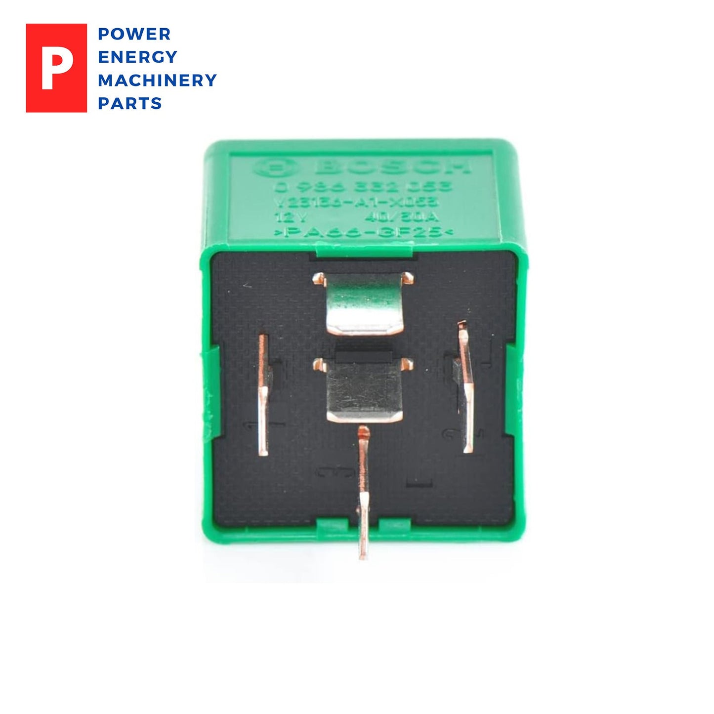 Original Bosch 0986332053 12V 40/30A 5 Pin Mini SPDT Changeover Relay Green 1PCS