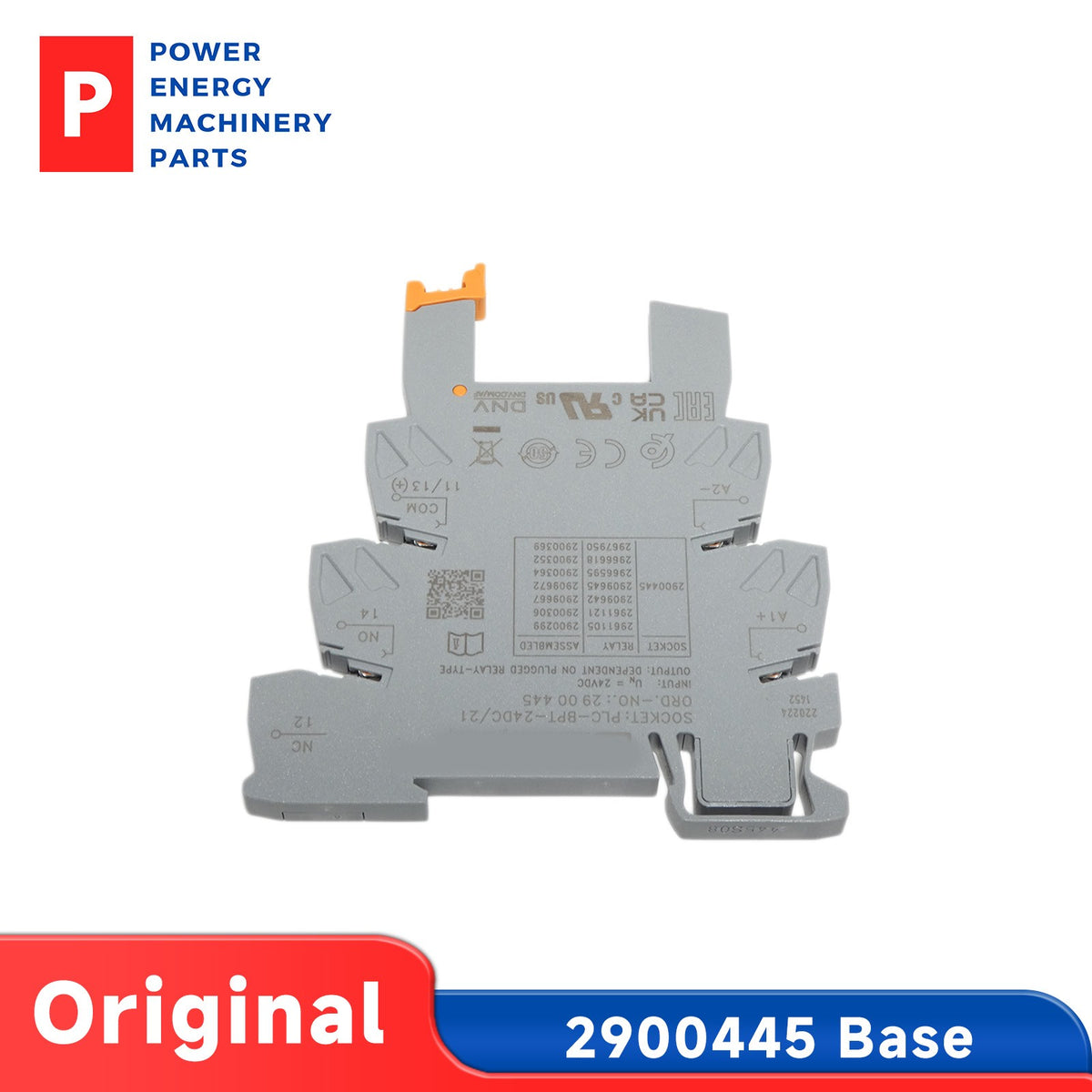 Original Phoenix Contact Relay Kit 2961105 / 2900445 / 2900299 24VDC 6A PLC Plug-in Relay & DIN Rail Base