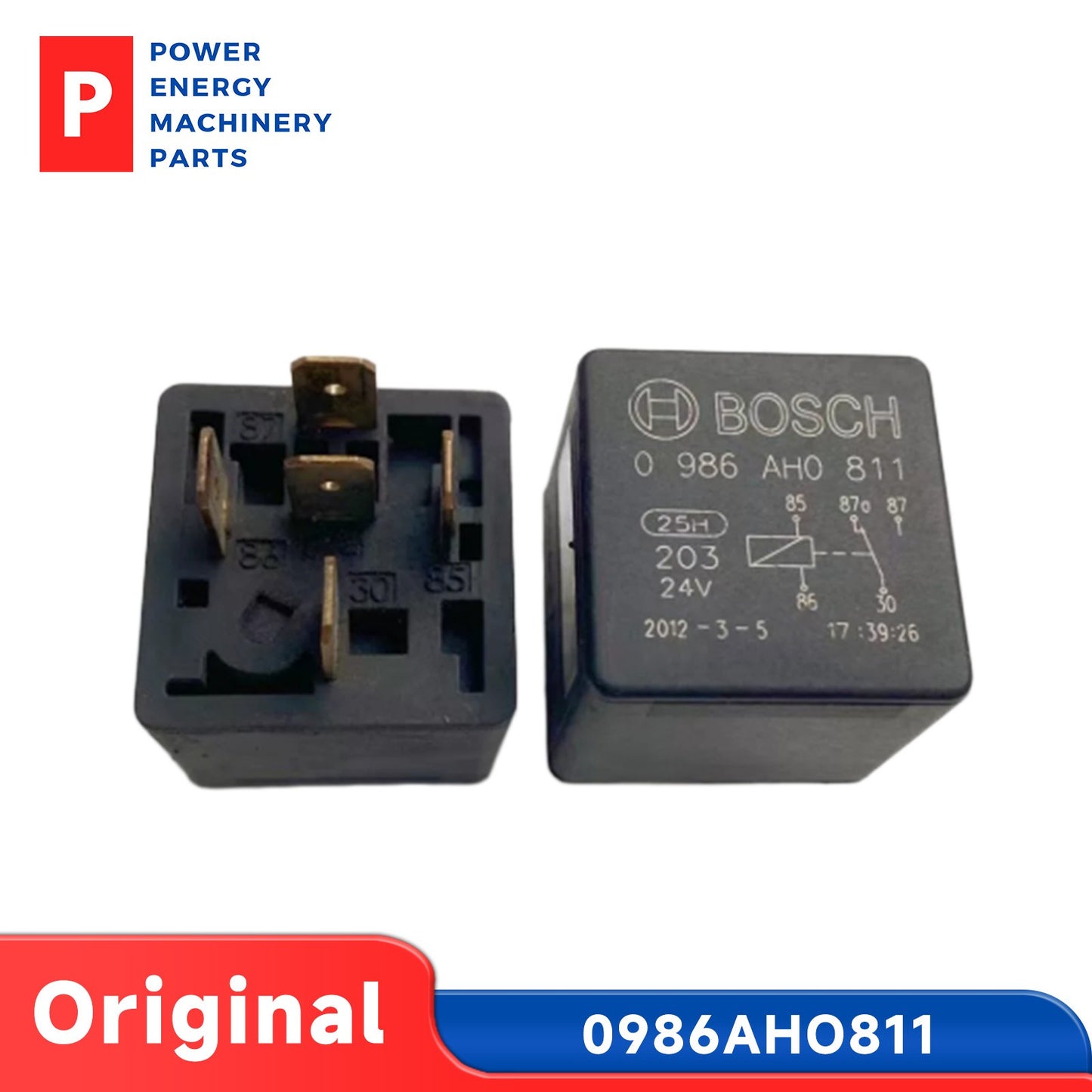 Original Bosch 0986AHO811 24VDC DC24V 24V Relay 5PIN Mini Relay 1PCS