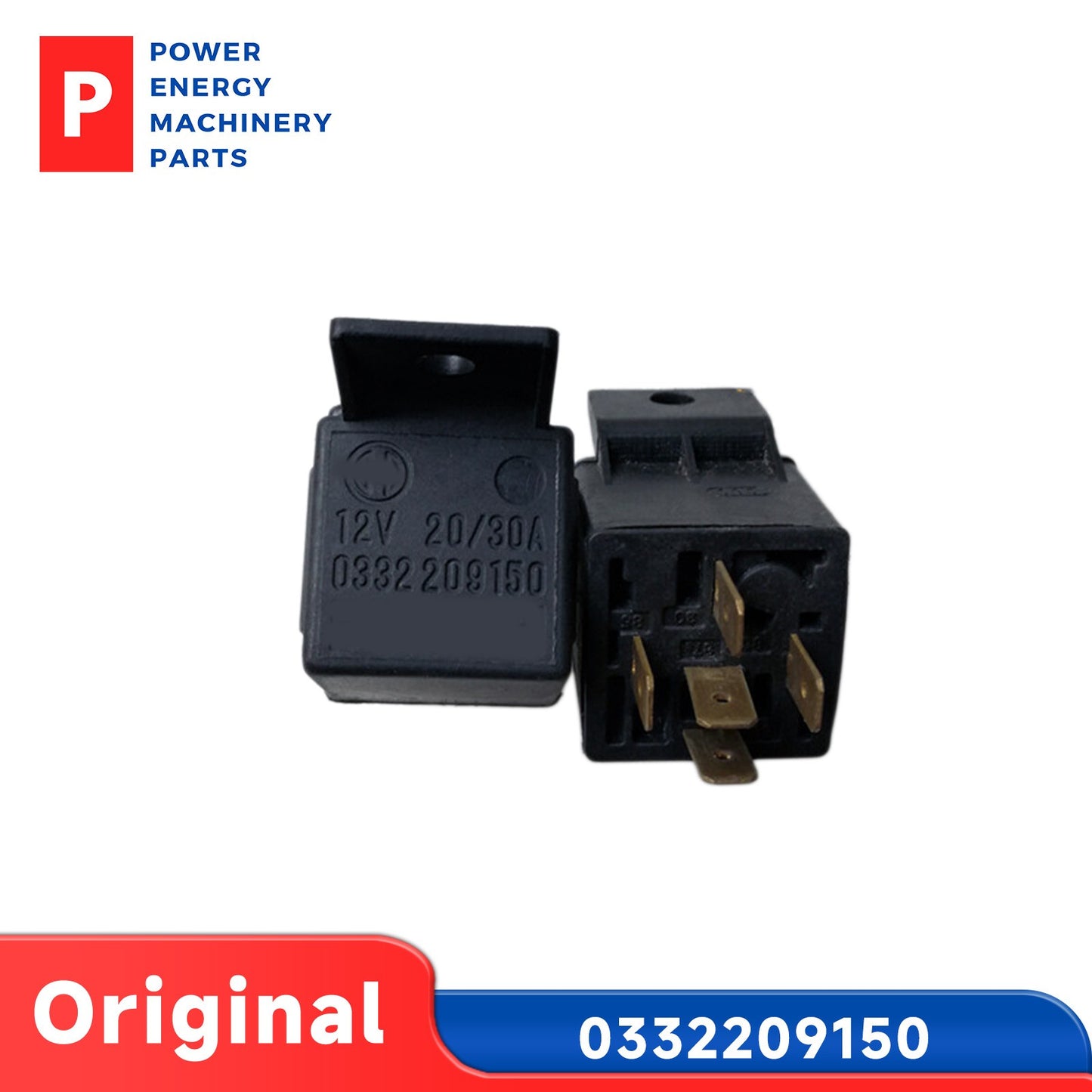 Original Bosch 0332209150 5 Pin SPDT Grey Cube Changeover Relay 12V DC 30A NO 20A NC Automotive Relay