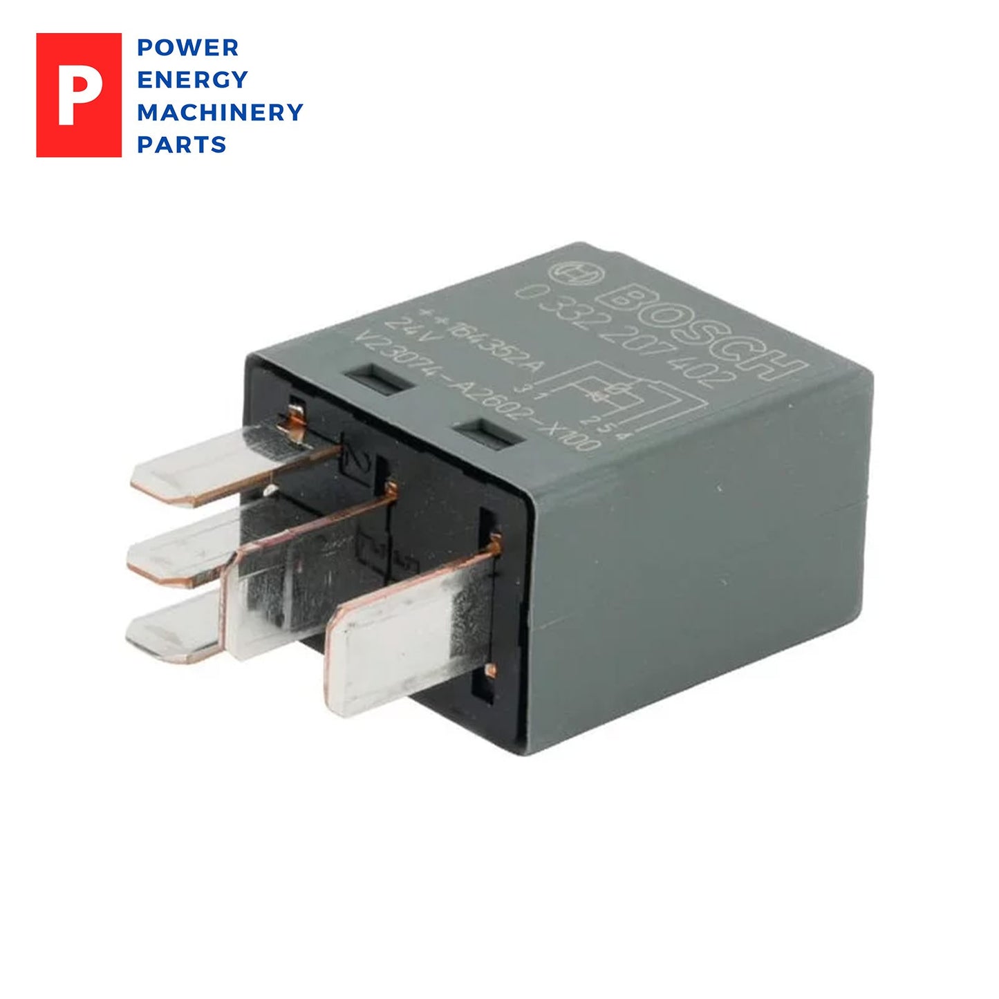 Original Bosch 0332207402 5 Pin SPDT Black Cube Micro Relay 24V DC 10A NO 10A NC Automotive Relay
