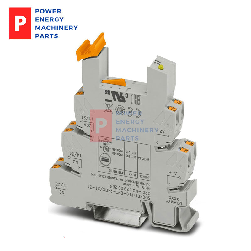 Original Phoenix Contact Relay Kit 2961192 / 2900283 24VDC 6A Plug-in Relay & DIN Rail Base