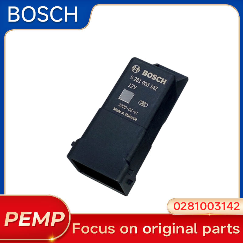 Original Bosch 0281003142 Heavy Duty Glow Plug Relay 12V DC 80A SPST Normally Open Preheating Control Relay