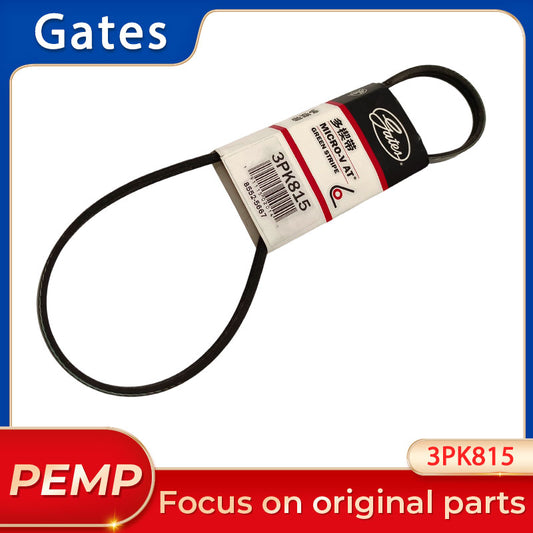 Original GATES 3PK815 Micro-V Multi-Rib Serpentine Belt 3 Ribs 815mm For AC Compressor