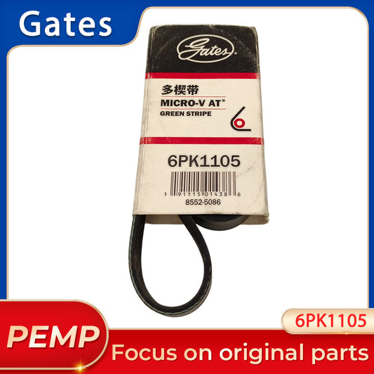 Original 6PK1105 Micro-V Multi-Rib Serpentine Belt 6 Ribs 1105mm For Honda Accord Nissan Sunny N16 Peugeot Citroen