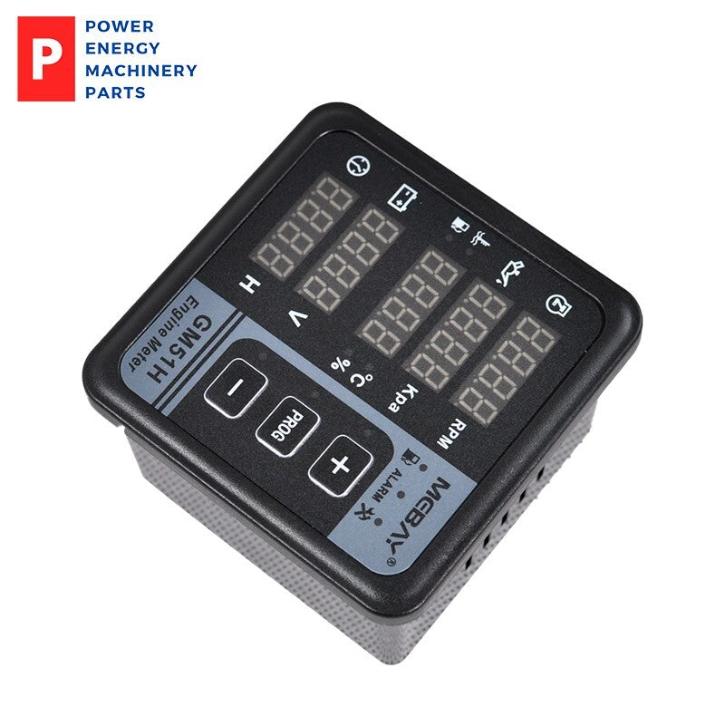 Original Mebay GM51HR Digital Engine Meter Tachometer Voltmeter Diesel Generator