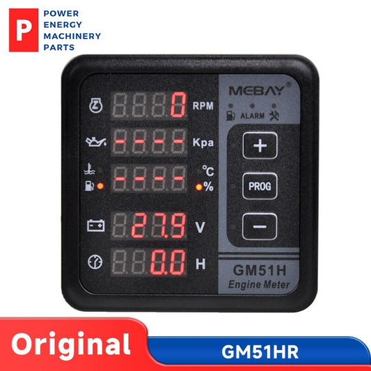 Original Mebay GM51HR Digital Engine Meter Tachometer Voltmeter Diesel Generator