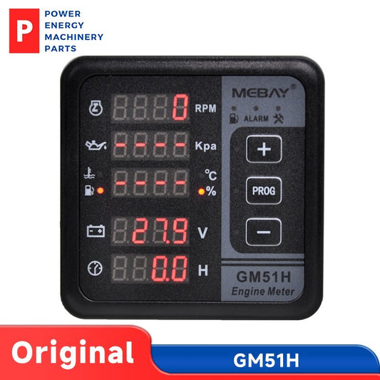 Original Mebay GM51H Engine Multi-Function Digital Display Meter for Diesel Generator