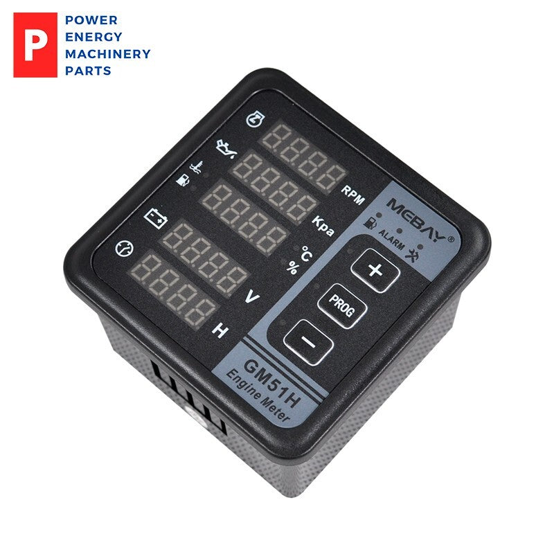Original Mebay GM51HR Digital Engine Meter Tachometer Voltmeter Diesel Generator