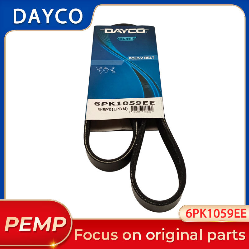 Original DAYCO 6PK1059EE Stretch Serpentine Fit Belt For Ford Focus C-MAX Volvo C30 S40 V50 Engine