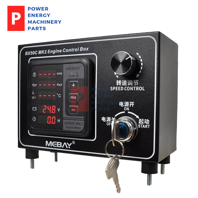 Original Mebay BX50C MK2 Engine Control Box 5 Screen Led CAN J1939 Engine Monitor Panel
