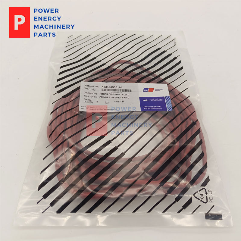 Original MTU X52405500190 FKM Viton O Ring Seal 8 PCS Fits MTU Diesel Engine Genset Marine Overhaul Spare Part
