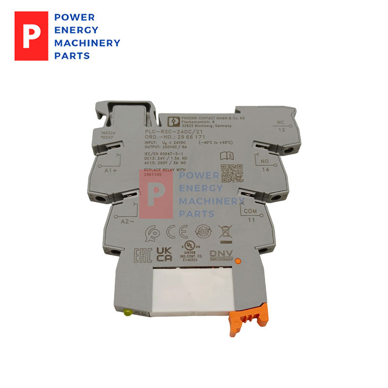 Original Phoenix Contact Relay Kit 2961105 / 2900445 / 2900299 24VDC 6A PLC Plug-in Relay & DIN Rail Base