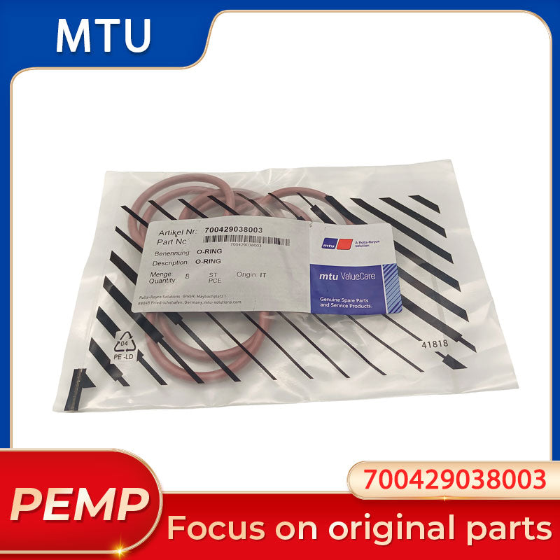 Original MTU 700429038003 FKM O-Ring Seal 8 PCS For MTU 2000 4000 Series Diesel Engine Generator