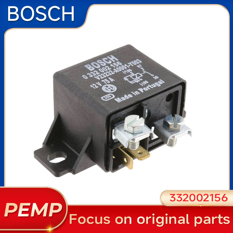 Original Bosch 0332002156 Heavy Duty Power Relay 12V DC 75A SPST Normally Open 4 Terminal