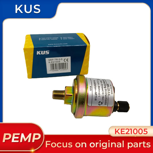 KE21005 เซ็นเซอร์วัดแรงดันน้ำมัน KUS แท้ VDO 360-081-029-004C อะไหล่เครื่องกำเนิดไฟฟ้า เกลียว NPT1/8