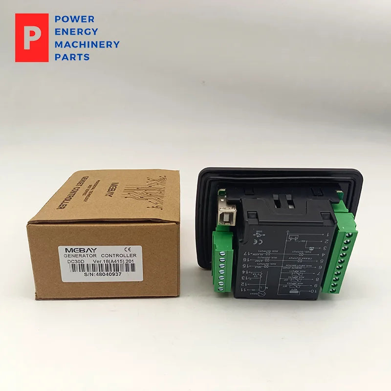 Controlador Mebay DC30D para generador diésel Panel de control original para generador diésel pequeño Mebay Arrancador eléctrico para generador