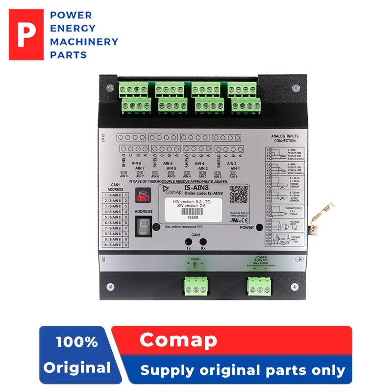 Original IS-AIN8 Diesel Generator Controller Set Analogue Input Module