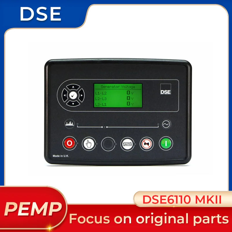 โมดูลจอแสดงผล LCD หน้าจอควบคุม DSE6110 MKII ถูกแทนที่ด้วย DSE6120 MKIII ชิ้นส่วนเครื่องกำเนิดไฟฟ้าเดิม