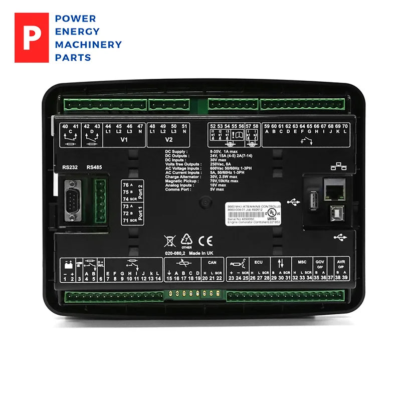 Original Deep Sea DSE8660 MKII Deep Sea Generator Controller Panel Made in UK Generator Control Module DSE8660MKII
