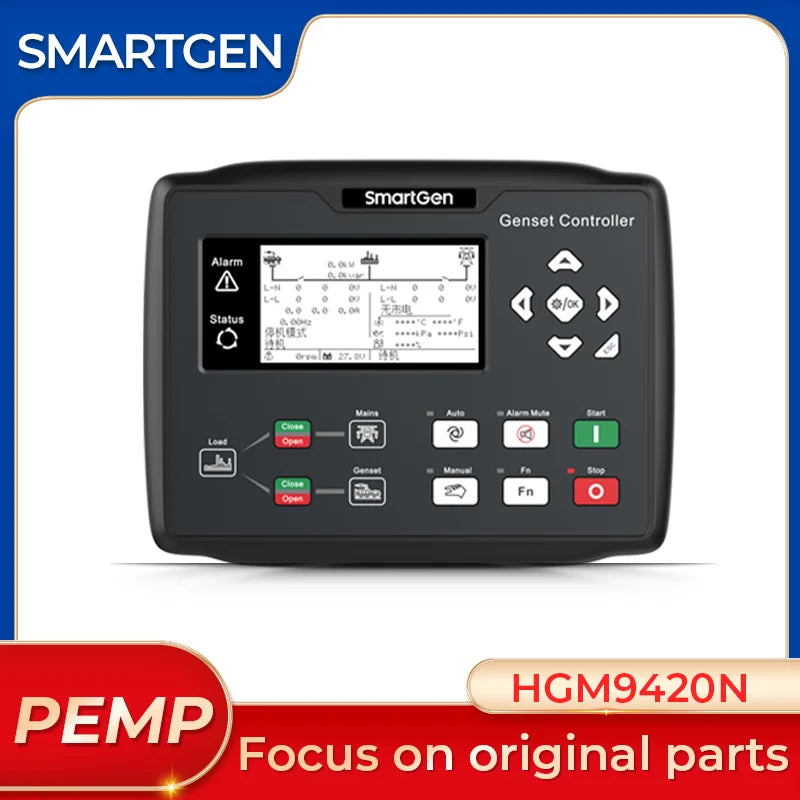 ตัวควบคุมเครื่องกำเนิดไฟฟ้าดีเซล SmartGen ของแท้ HGM9420N ผ่านเครือข่าย 4G แอปมือถือควบคุมระบบคลาวด์