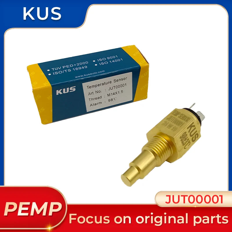 JUT00001 เซ็นเซอร์วัดอุณหภูมิ KUS แท้ พร้อมเกลียวแจ้งเตือน M14x1.5