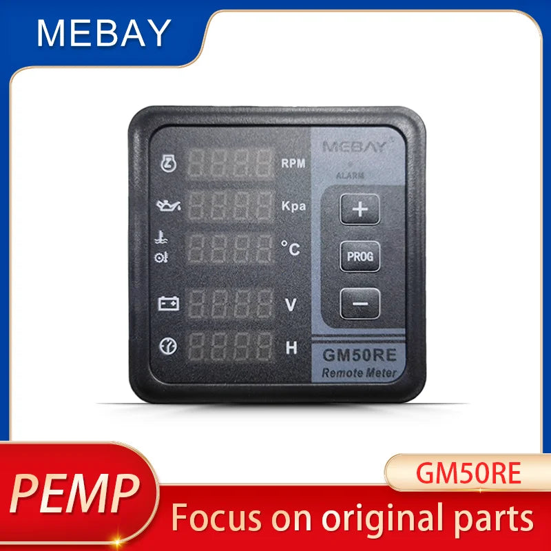 Medidor digital original Mebay GM50RE Instrumento de monitoreo remoto multifuncional Panel de prueba de horas RS485