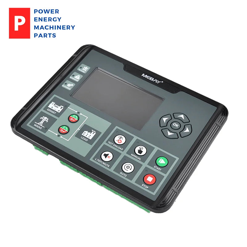 DC72D MK2 Original Mebay Generator Controller LCD Display Self-starting Control Board Diesel Genset Spare Parts