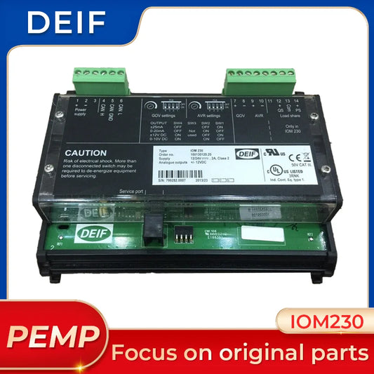 Original DEIF IOM230 Analog Interface Module CAN bus interface IOM 230 genset controller