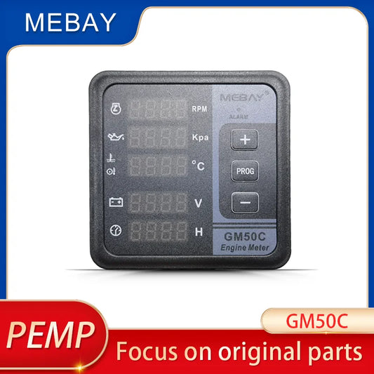GM50C Mebay Original Generator Digital LCD Multifunction Meter Monitor Multifunction CAN Genset Part