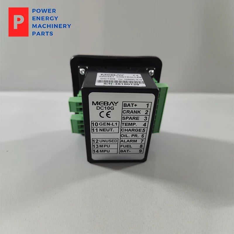 Controlador de grupo electrógeno multifunción original MEBAY DC10G, controlador de arranque y parada manual del motor, certificación CE