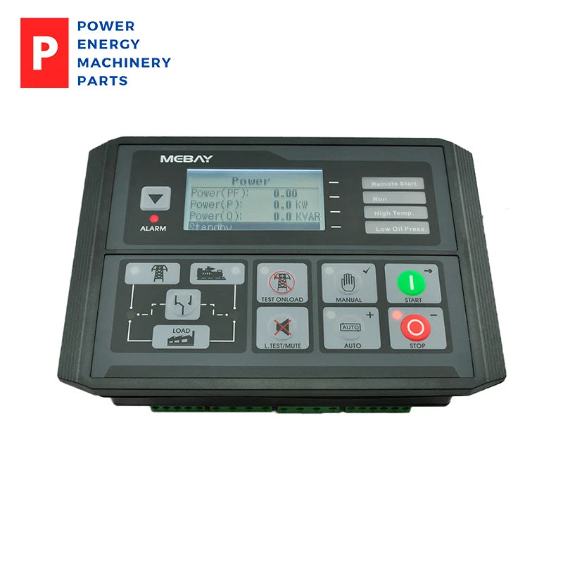Módulo controlador de grupo electrógeno diésel con pantalla LCD original Mebay DC42DR MK3 para monitoreo de parámetros del grupo electrógeno