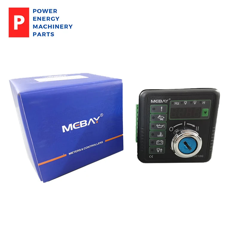 Controlador de grupo electrógeno multifunción original MEBAY DC10G, controlador de arranque y parada manual del motor, certificación CE