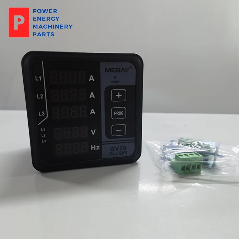 Medidor digital multifuncional para generador Mebay GV59, medidor digital con caja de control diésel original