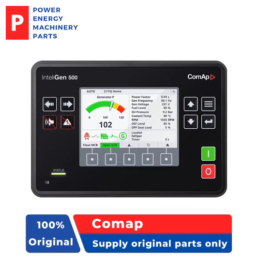 IG-500 G2 โมดูลควบคุมการแสดงผลเครื่องกำเนิดไฟฟ้าดีเซลแบบขนานสำหรับควบคุมเครื่องกำเนิดไฟฟ้าดีเซลรุ่น InteliGen 500 G2