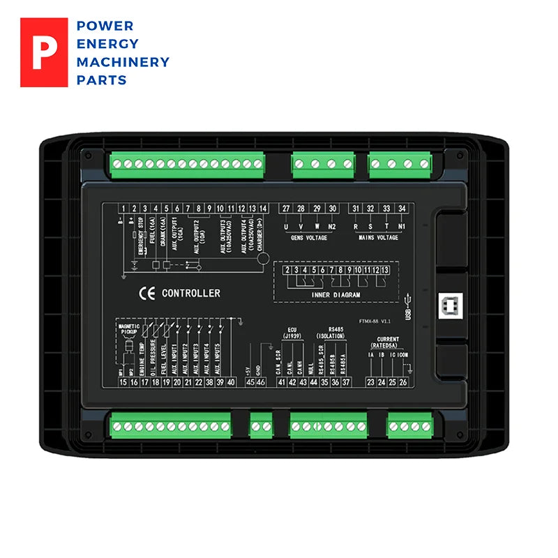 โมดูลควบคุมอัตโนมัติเครื่องกำเนิดไฟฟ้าดีเซล GEC6510 ดั้งเดิม