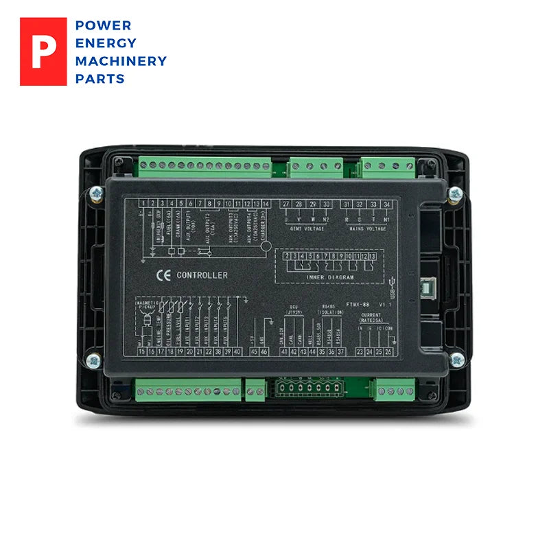 แผงควบคุมระยะไกลควบคุมไฟหลักที่ขัดข้องแบบอัตโนมัติ GEC6110D-485-CAN ดั้งเดิม