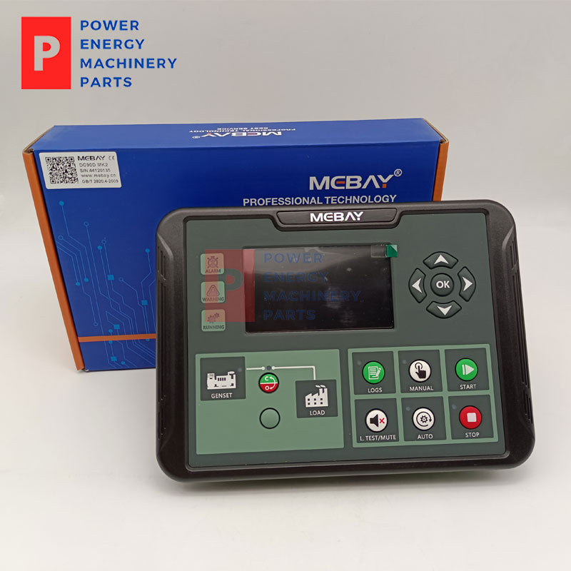 Original Mebay DC90D MK2 AMF Generator Controller 4.3" TFT LCD Auto Mains Failure Diesel Control Panel