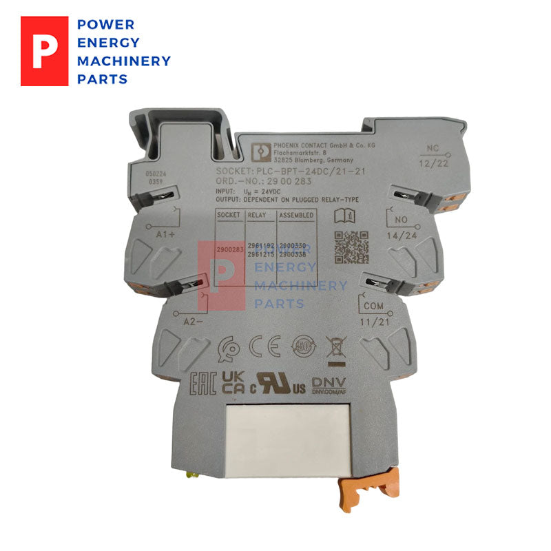 Original Phoenix Contact Relay Kit 2961192 / 2900283 24VDC 6A Plug-in Relay & DIN Rail Base